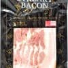 Package of Gamze Smokehouse streaky bacon, features free-range and nitrate-free labeling.