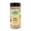 Lane's Maple Pecan Rub 13.25 oz, autumn leaves design, made in Bethlehem, GA, black lid.
