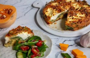 Julie Goodwin’s Roast Pumpkin, Spinach & Ricotta Pie