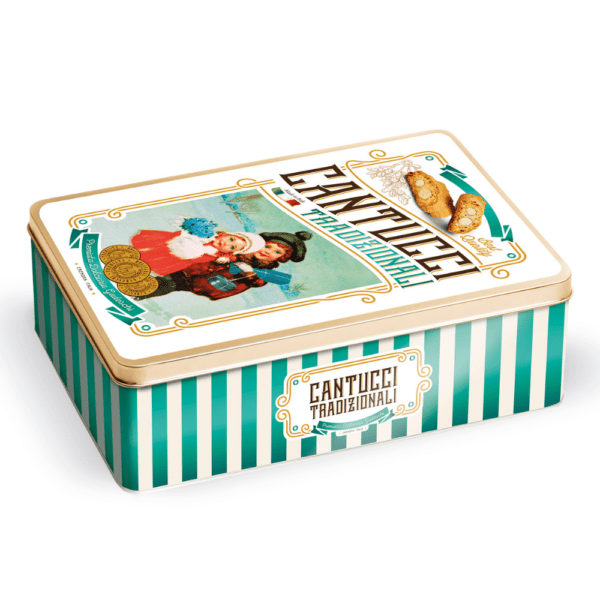 GADESCHI WINTER TIN CANTUCCI BISCUITS WITH ALMONDS