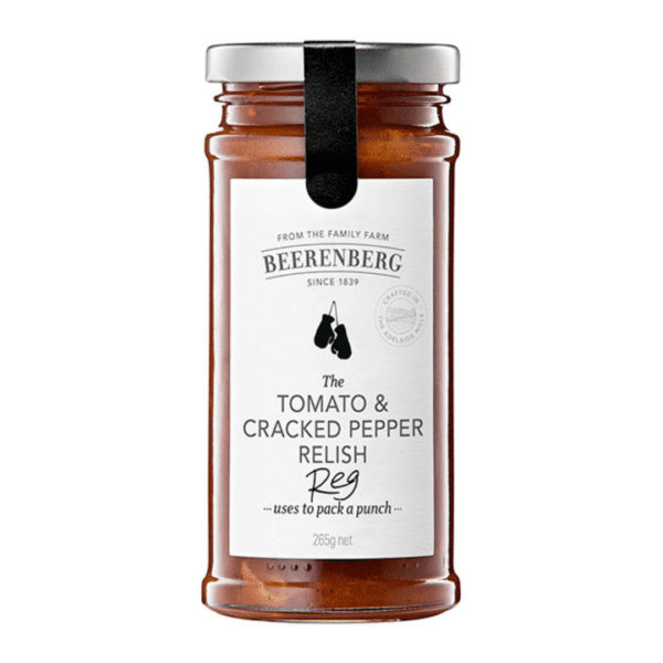 BEERENBERG TOMATO AND CRACKED PEPPER RELISH