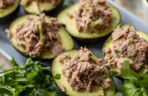 Tuna Stuffed Avocadoes