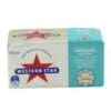 250g package of Western Star Unsalted Butter with red star and branding.