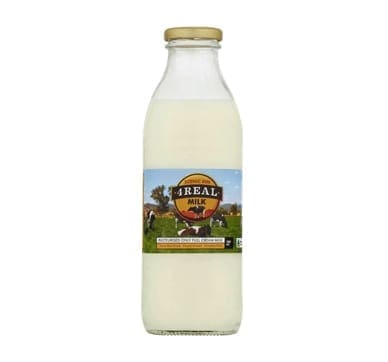 4 REAL MILK GLASS FULL CREAM