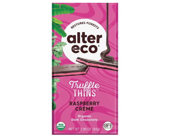 ALTER ECO TRUFFLE THINS RASPBERRY