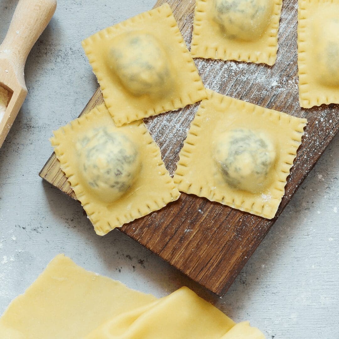 ANGELOS PUMPKIN AND SPINACH RAVIOLI