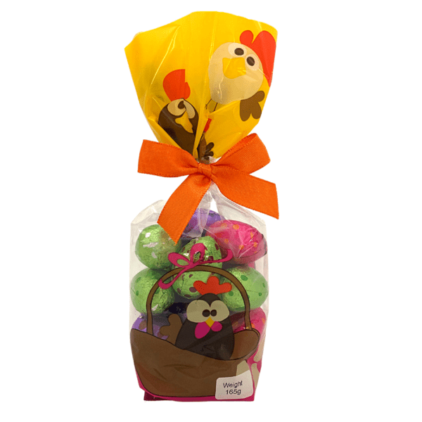 ASSORTED CHOCOLATE EGGS WRAPPED BAG