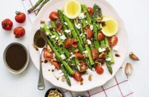 Asparagus Tomato Feta Salad