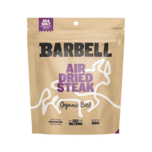 BARBELL AIR DRIED STEAK SEA SALT CARNIVORE SNACK