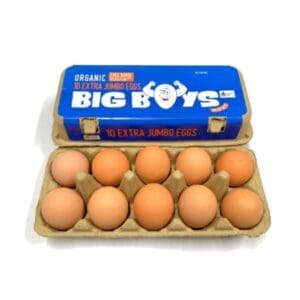 BIG BOYS ORGANIC FREE RANGE JUMBO EGGS