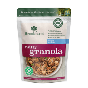 BROOKFARM GRANOLA NUTTY MAPLE VANILLA