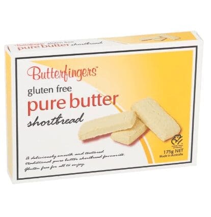 BUTTERFINGERS GLUTEN FREE PURE BUTTER SHORTBREAD