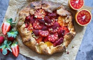 Blood Orange and Strawberry Galette!
