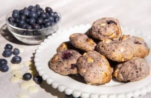 Blueberry and White Chocolate Cookies