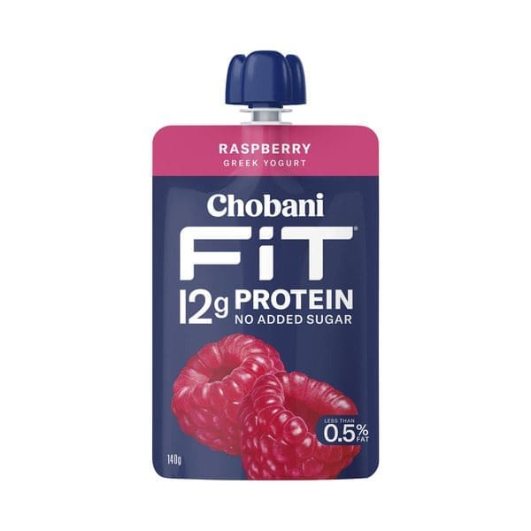 CHOBANI FIT GREEK YOGHURT POUCH RASPBERRY