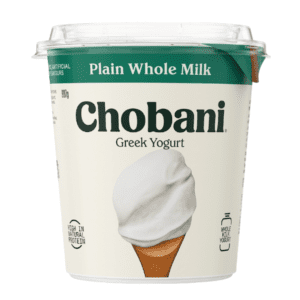 CHOBANI PLAIN WHOLE MILK GREEK YOGHURT 907G