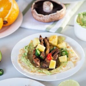 Chargrill mushroom tacos