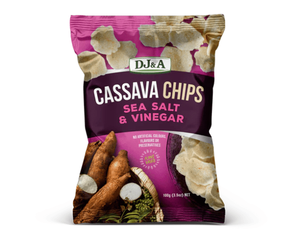 DJ&A CASSAVA CHIPS SEA SALT & VINEGAR