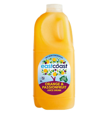 EASTCOAST ORANGE AND PASSIONFRUIT JUICE