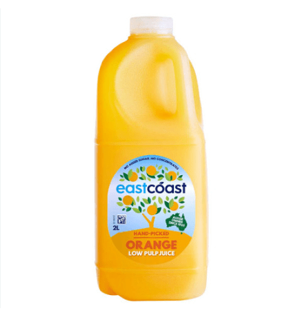 EASTCOAST ORANGE JUICE LOW PULP