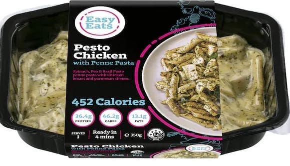 EASY EATS MEALS PESTO CHICKEN PENNE PASTA