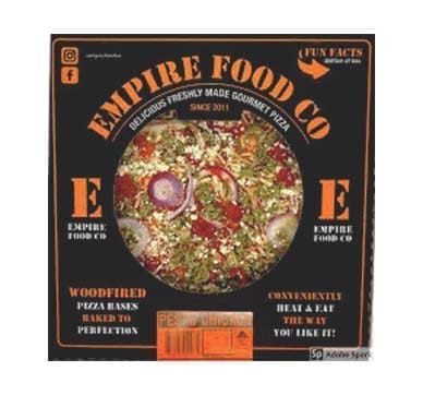 EMPIRE PIZZA PESTO CHICKEN AND BACON
