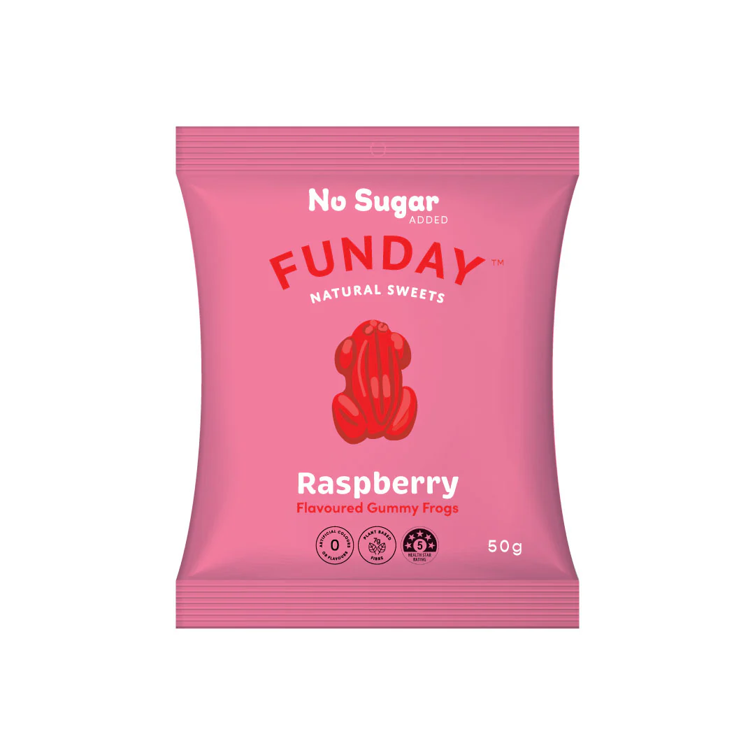 FUNDAY GUMMY FROGS NO SUGAR
