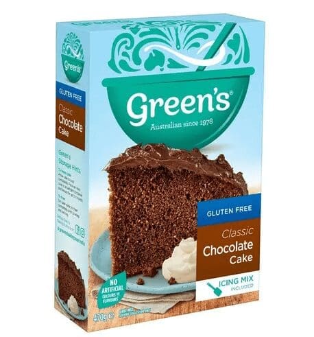 GREENS CLASSIC CHOC CAKE MIX GLUTEN FREE