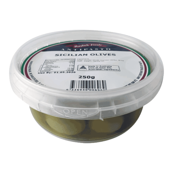 RAYBEK SICILIAN OLIVES UNPITTED