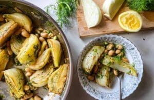 Braised Fennel with Garlic Butterbeans