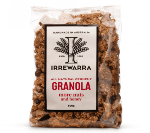 IRREWARRA GRANOLA MORE NUTS & HONEY