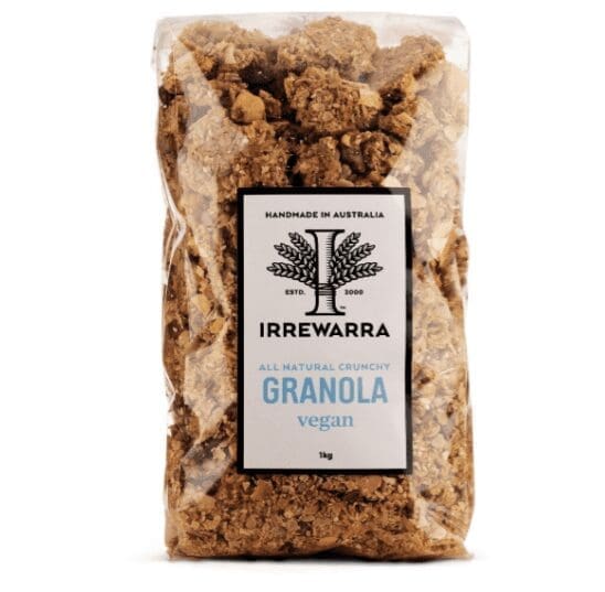 IRREWARRA NATURAL GRANOLA VEGAN 500G