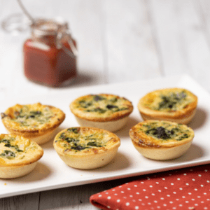IVANS SPINACH AND CHEESE PARTY QUICHE