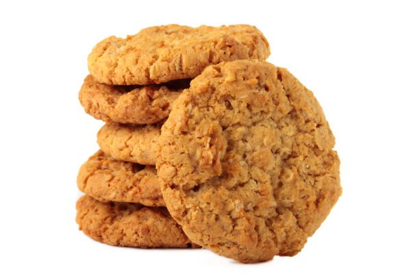 A,Stack,Of,Sweet,Biscuits,,Known,In,Australia,As,"anzac"