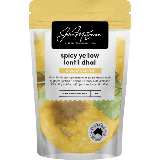 JOHN MCEWAN SPICY YELLOW LENTIL DAHL