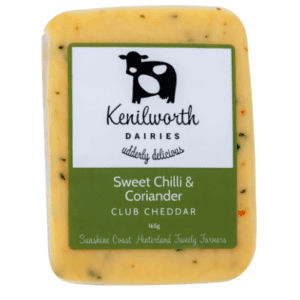 KENILWORTH DAIRIES SWEET CHILLI CORIANDER CLUB CHEDDER