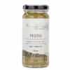Glass jar of vegan, gluten-free garlic shallot pesto, 250ml, King Valley Fine Foods.