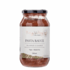 500ml jar of King Valley Fine Foods pasta sauce, Kalamata & Shiraz, vegan, gluten-free.