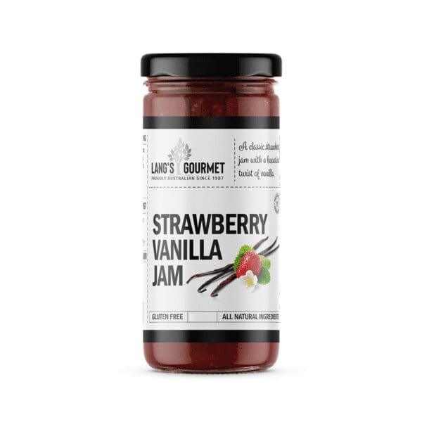 LANGS GOURMET STRAWBERRY VANILLA JAM