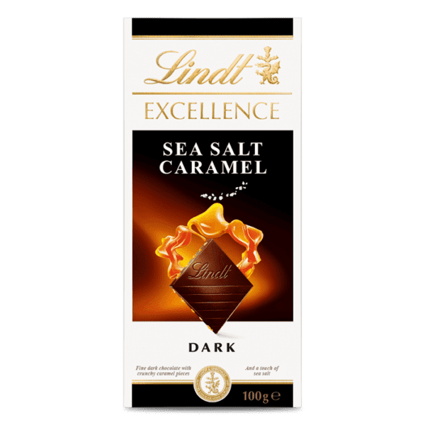 LINDT EXCELLENCE SEA SALT CARAMEL BLOCK