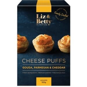 LIZ & BETTY PARMESAN & BLAK TRUFFLE CHEESE PUFFS