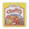 Pandaroo Chow Mein Noodles package, yellow with red border, 227g, quick recipe on back.