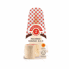 Packaged wedge of Auricchio Pecorino Romano D.O.P. cheese with patterned wrapper.