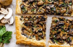 Mushrooms-tart