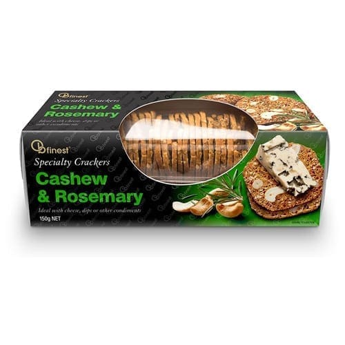 OB FINEST CRACKERS CASHEW AND ROSEMARY