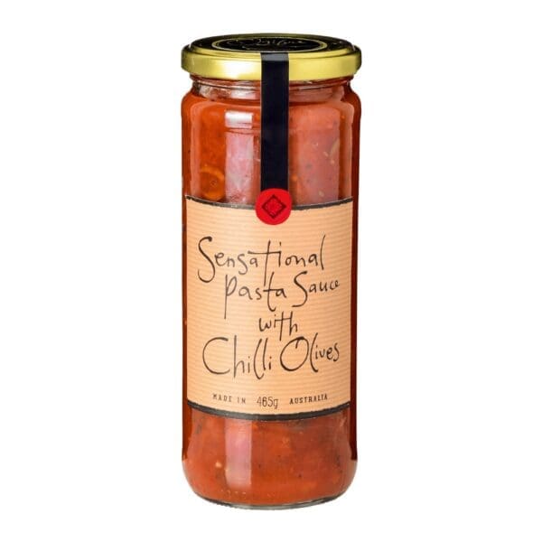 OGILVIE SENSATIONAL PASTA SAUCE CHILLI OLIVES