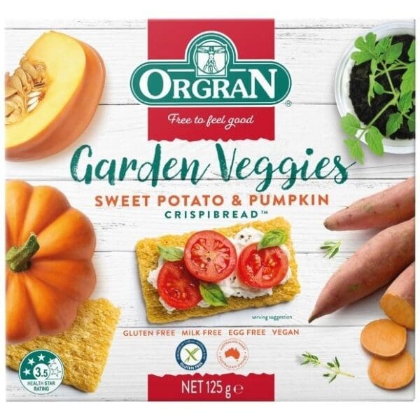 ORGRAN SWEET POTATO & PUMPKIN CRISPIBREAD