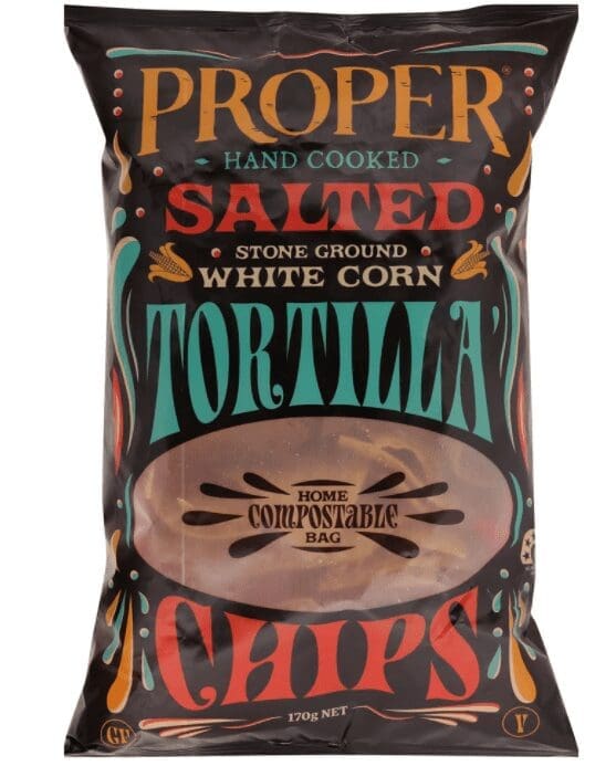 PROPER CRISP COMPOSTABLE SALTED TORTILLA CHIPS