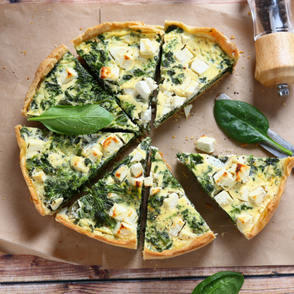 QUICHE CHEESE AND SPINACH