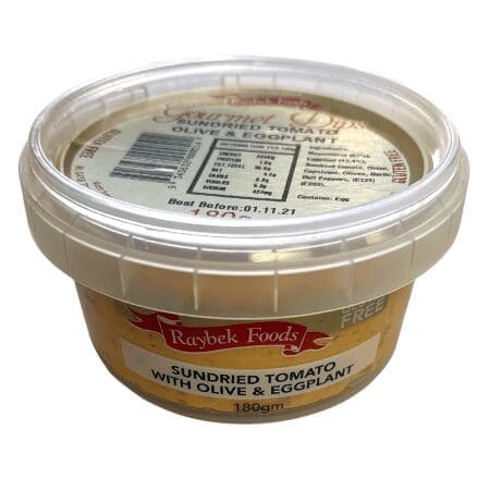 RAYBEK SUNDRIED TOMATO OLIVE AND EGGPLANT DIP